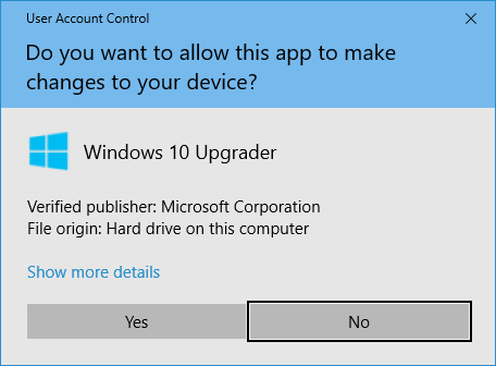 A screenshot of the Windows security popup that allows you to approve or reject an app’s ability to make changes to your device