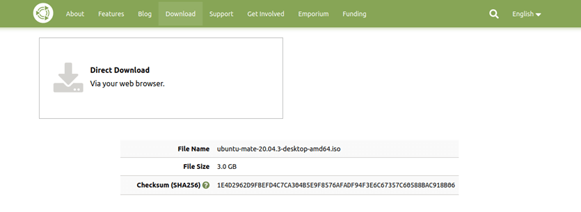 ubuntu mate download page