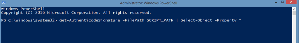 how you can verify your powershell script