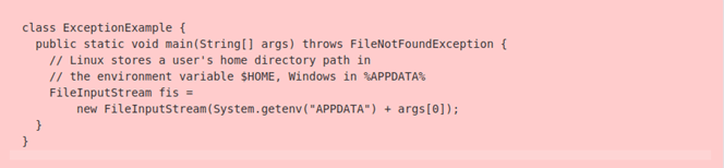 example of bad filenotfoundexception message