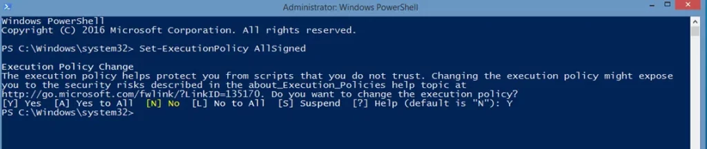 how you can change microsoft powershell policy