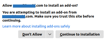 security warning examples from firefox