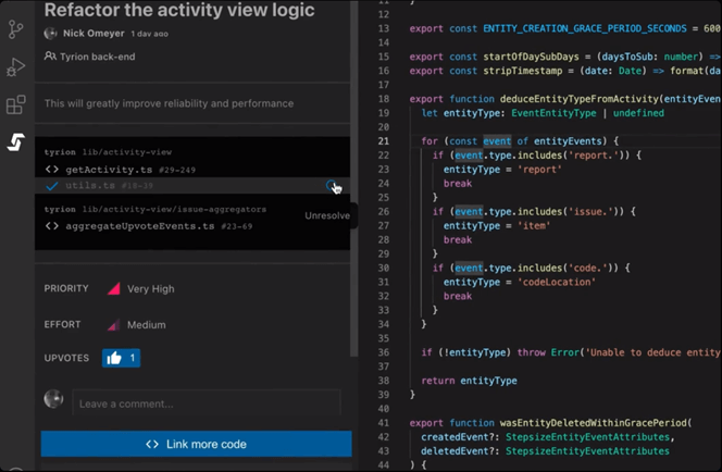 stepsize refactoring example