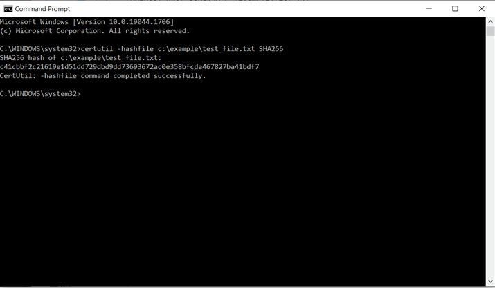 the certutil command in windows cmd