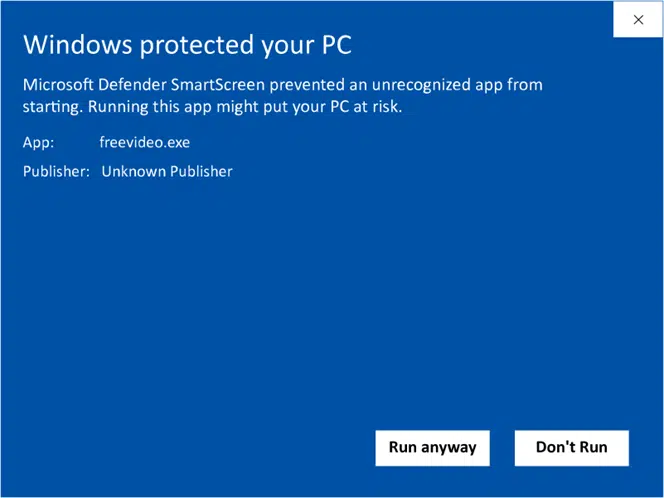 windows protected your pc