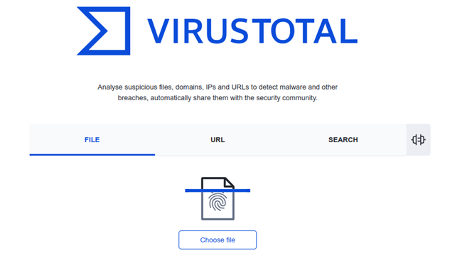 upload exe files viruses in virustotal