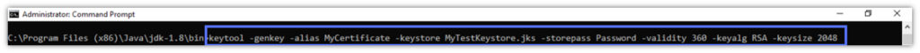 Generate a self-signed code signing certificate in Java Keystore using Java Keytool