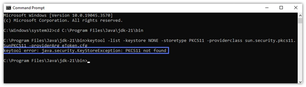java security keystoreexception pkcs11 not found graphic